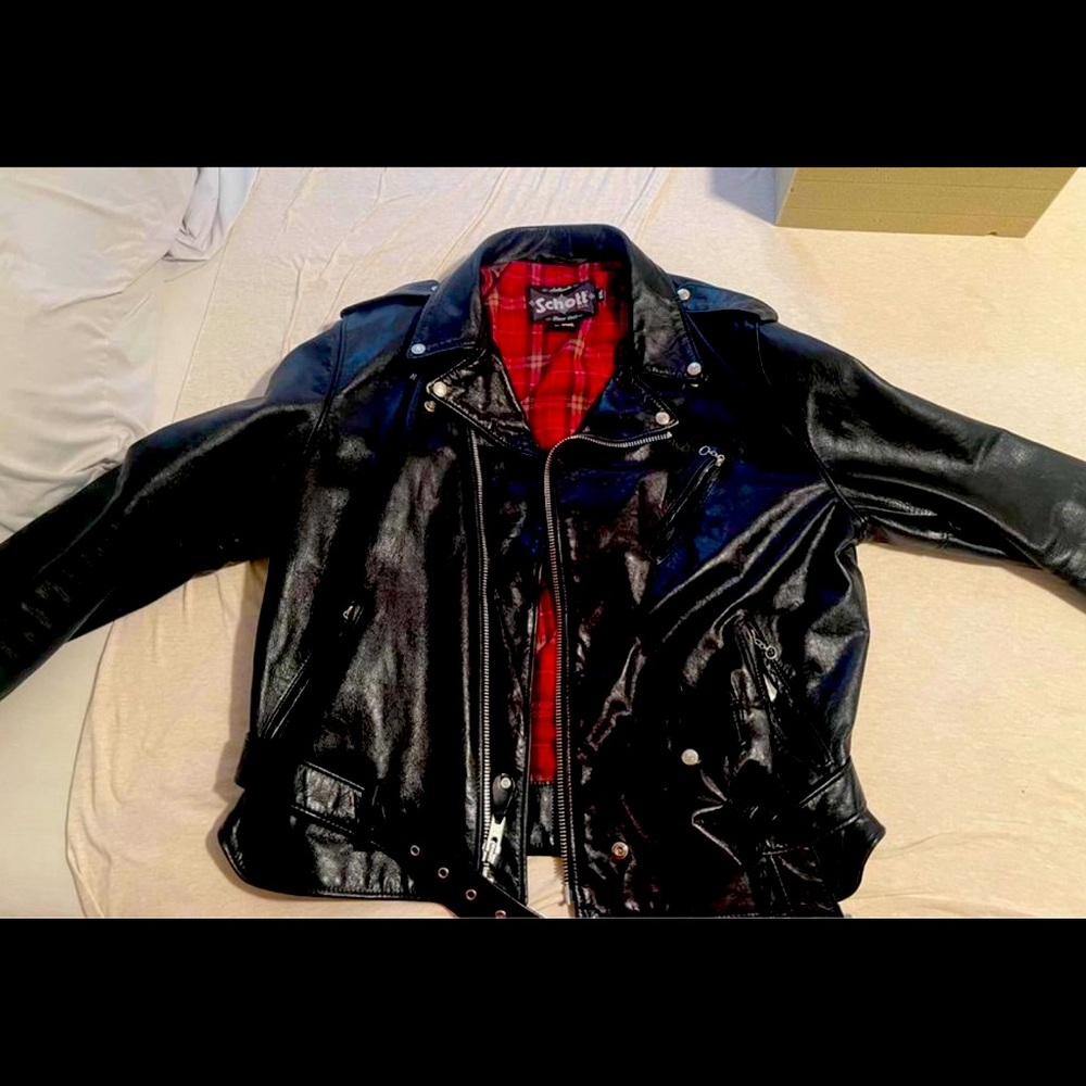 Schott 626 leather motorcycle jacket